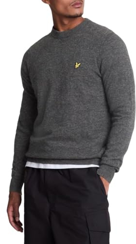 Lyle & Scott Men's Knitted Jumper - Lambswool | Soft & Comfortable | Mottled | XS-XXL, XXL