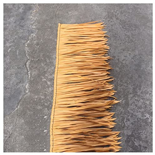 Tiki-Bar-Dachbedeckung, künstliche mexikanische Palmen-Strohrollen, Tiki-Hütte, Bar-Dach, Palapa-Strohdach für Pavillon, Terrassenschirm-Abdeckung, Party-Dekorationen (Größe: 0,5 x 1 m, Farbe: gelb)