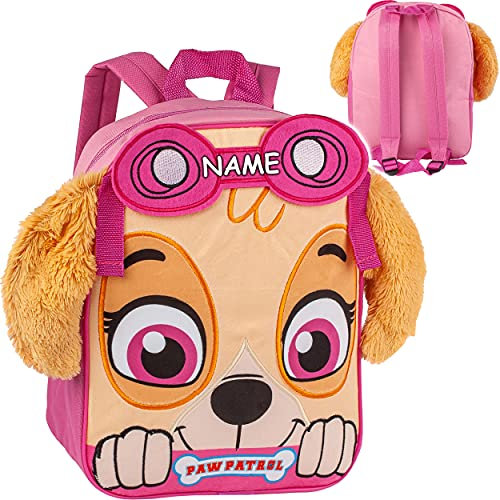 alles-meine.de GmbH 3D Effekt Kinder Rucksack Design & Modell wählbar_Paw Patro. - Hunde - inkl. Name - Tasche - wasserfest & beschichtet - Kinderrucksack groß Kind - Jungen..