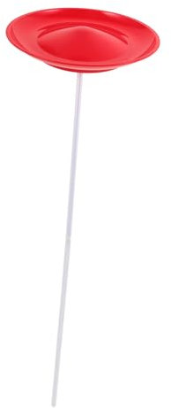 TOYANDONA Jonglierteller Mit Stab Jonglierteller Satz Kunststoff Für Kinder Geschicklichkeitstraining Zirkusspielzeug Bühnenperformance