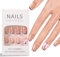 Ladiery French Press on Nails Short Square, Pink Leopard Reusable lightweight Fake Nails with Glue Tool Kit for Weddings Festival Vacation Gift 24PCS