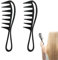 LAKJUOZ Curl Comb Pack of 2 Strands Comb Wide Tooth Comb Shark Tooth Comb For Rurly Hair Afro Comb Antistatic Comb For Home Salon Hairdressing Comb For Various Types of Hair Hair Comb