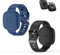 FGERWZ (2Pack) Silicone Bracelet for Tile Mate (2022/2024), Waterproof Protective Case for Tile Life360 Mate Tracker Hidden Tile Mate Holder for Child/Teen/Elderly (Black + Dark Blue)