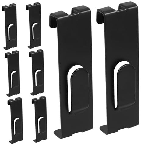 ANDRESLAD 8 Stück Mehrzweck Gitterwandhaken Mit Kerben Edelstahl Drahtgitter Aufhänger Für Bilder Und Präsentation Robustes Metall Praktisches Gitterwandzubehör Für Büro Und Zuhause