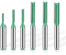 Hossom 6 Pezzi Flauto Punta Dritta Fresa, Set Frese per Legno Gambo 8mm, Fresa a Taglienti Diritti, per Il Taglio Del Tavolato, La Lavorazione Del Legno Fai Da Te - 3mm, 4mm, 5mm, 6mm, 7mm, 8mm