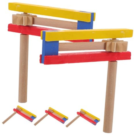 CHICAMPERA 5 Stück Holz Ratschen Traditionelle Geräuschemacher für Sportveranstaltungen Geburtstagsfeiern und Mehr aus Hochwertigem Holz für Klaren und Langlebigkeit
