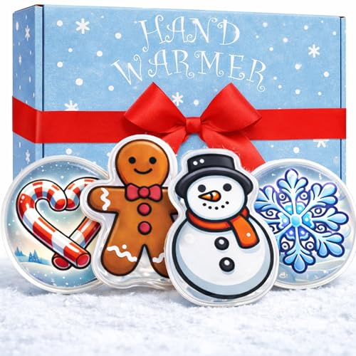 VON STEINEICH® 4X Taschenwärmer Set – Handwärmer zum Knicken – Süße Wintermotive – Wiederverwendbar – Geschenkidee zu Weihnachten, Adventskalender, Wichtelgeschenk & Nikolaus