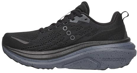 Saucony Women's Hurricane 25 Sneaker, Black/Shadow, 6 UK
