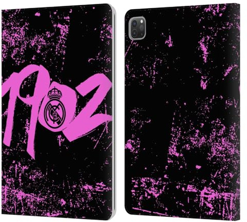 Head Case Designs Offizielle Real Madrid CF Rosa 1902 Urban Leder-Wallet-Hülle Kompatibel mit Apple iPad Pro 11 2020/2021 / 2022