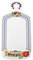 Seltmann Weiden 001.468379 Compact Bayern Brotbrett, Porzellan, Blau/Weiß/Gelb/Rot