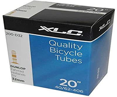XLC Unisex – Erwachsene Fahrradschlauch 20 x1.5/2.5 40/62-406 DV 35 mm VT-D20, Schwarz, One Size