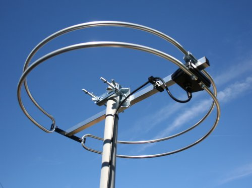 Tesslor-USA FM Loop Antenna Outdoor Attic-mount and RV FM Antenna