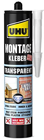 UHU Montagekleber, Transparent, Kartusche 310G