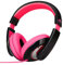 RockPapa Comfort Cuffie per Bambini Over Ear, Cuffie con Filo per Ragazzi Bambina, Cuffie Jack 3.5 mm Stereo per Scuola/Viaggio/Telefono/PC, Nero Rosa