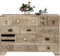 Kare Design Kommode Puro 14 Schübe, schmales, modernes Sideboard, Kommodenschrank, beige, (H/B/T) 80x114x35cm