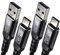 USB C Kabel auf USB 3.0 Typ A Set [2Stück] 1,5 Meter Ladekabel Nylon Textilkabel Datenkabel für USB 3.1 Computer und Smartphones Galaxy S8, S8+, OnePlus 3, HTC 10, MacBook Pro und viele mehr - SCHWARZ