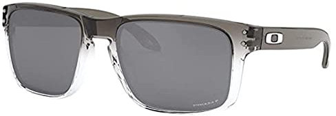 Oakley Holbrook Sonnenbrille, dunkle Tinte, verblasst mit polarisierten Chrom-Iridium-Gläsern, inkl. Aufkleber, Dunkle Tinte verblasst nicht, Einheitsgröße