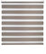 Blindecor Lira doppelrollo - duo rollo tag und nacht Braun - 180 x 180 cm (Breite x Länge) | Stoffgröße 177 x 175 cm | Fensterrollo zebra