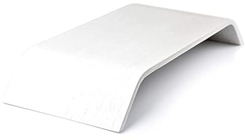 Valiai Robuster TV-Ständer aus Holz, Tragbarer Büro Laptop Ständer, Tablet Ständer, Erhöhter Computerständer im Minimalistischen Skandinavischen Stil, Monitorständer, Helle Eichenfarbe (Weiß)