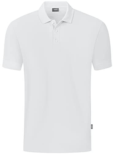 JAKO Organic Polo Shirt Weiss, L Herren