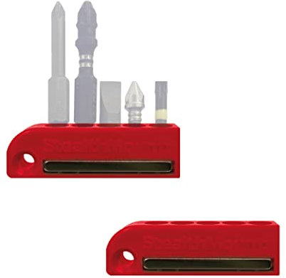 StealthMounts Rot Hilti 22v magnetischer Bit-Halter | Bit Organizer für Bohrer | Idealer Bit-Halter für Hilti 22v-Bohrer und -Schlagschrauber (2er Pack)