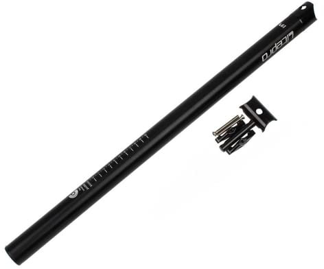 Faltrad Sattelstütze, Fahrrad Ultraleichte Sattelstütze Sattelstange Aluminiumlegierung 33,9x600MM Sattelrohre Kompatibel mit SP8 Fahrrad (Schwarz)