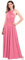 Odizli Robe de soirée pour femme, longue, sexy, festive, dos nu, portefeuille, à bandes multidirectionnelles, robe de demoiselle d'honneur, de fête, de bal, vieux rose, M