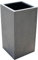 VIVANNO Pflanzkübel Blumenkübel Pflanzsäule Übertopf Fiberglas Beton-Design grau Block (Block 75x30x30)