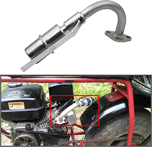 Auspuff mit Schalldämpfer für Predator 212cc GX160 GX200 Go Kart & Mini Bikes