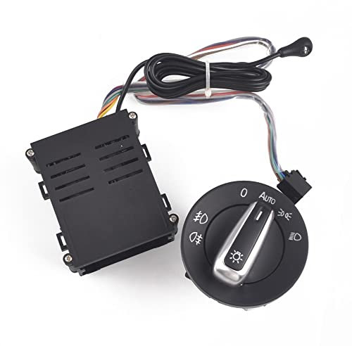 GMHB Für V&W Polo 9N 9N3 Passat B5.5 Transpoter Sharan 1C0941531 / 3BD + Auto-Scheinwerfer-Auto-Chrom-Lichtschalter Auto-Lichtsensor-Licht Scheinwerferschalter im Auto