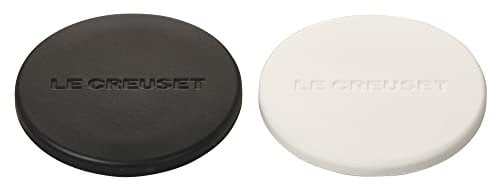 Le Creuset Set of 2 Mill Caps, Black and White, 12