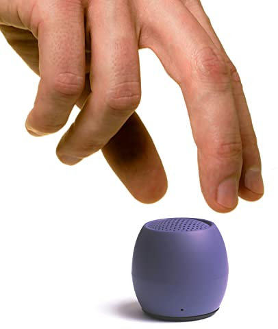 Boompods Zero Mini Bluetooth Lautsprecher - tragbarer Outdoor Lautsprecher, IPX6 Wasserschutz & 5 Std. Akkulaufzeit, Kabelloser Mini Musikbox mit Mikrofon & Selfie-Funktion für Reisen, Very Peri