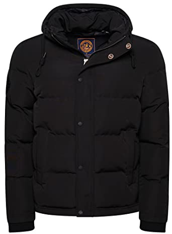 Superdry Herren Everest Steppjacke mit Kapuze