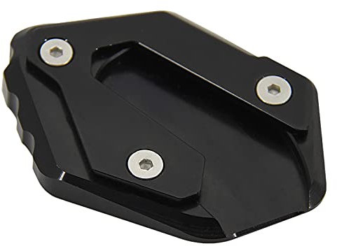 Für Yamaha MT-09 Tracer MT 09 Tracer 900 GT MT09 FZ09 Motorrad CNC Ständer Seitenständer Fußverlängerung Pad Schuh FüR MotorradstäNder (Farbe : Schwarz)