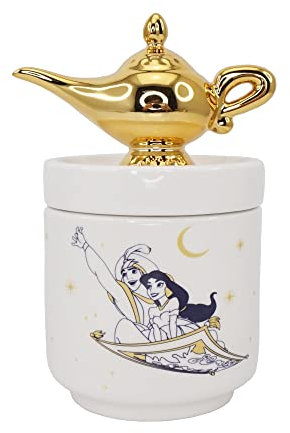 Half Moon Bay: Barattolo in Ceramica Disney Aladino e il Genio della Lampada - Scatola in ceramica di Disney, Portaoggetti