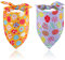 2 Stück Oster Bandanas Hund, Doppelseitig Feiertags Hunde Bandana Welpen Ostereier Hund Dreiecksschal Oster Hund Lätzchen Haustier Schal für Kleine, Mittelgroße und Große Hunde