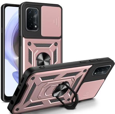 betterfon Handyhülle für Oppo A54 5G / A74 5G | Stoßfest & Kratzfest | Mit Kameraschutz, Anti-Fingerabdruck & robustem Panzerschutz-Design | Rosegold