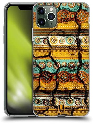 Head Case Designs Agrietado Retro con Textura Caso Funda de Gel Suave Compatible con Apple iPhone 11 Pro MAX