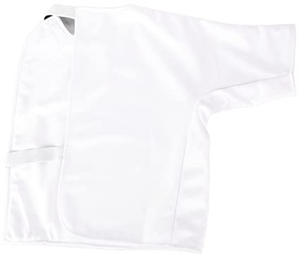 RiToEasysports Fechtweste, CFA-zertifizierter 350N Stichfester Stoff, Halboffener Fechtanzug, Folie, Säbel, Degen, Fechtuniform für Männer und Frauen (44 Größe 155‑160 cm 45 kg)