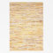 MY-RUG Fleckerlteppich bunt 60 x 110 cm - Gelb, handgewebt, recycelte Baumwolle als Flickenteppich gestreift und moderner Kelim Chindi Teppich Rajesh