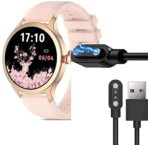 Blueshaweu Magnétique Chargeur Compatible avec Tensky Smartwatch,Magnétique Chargeur Montre Connectée USB 3,3ft Compatible avec Tensky 1,32 Pouces Smartwatch (Noir)