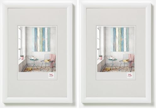 walther design Picture Frame White 20 x 30 cm Trendstyle Plastic Frame KP030W (Pack of 2)