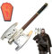 Swords and more Herr der Ringe Axt – Gimli Waffe als Replik – Zwergen Axt für Deko & Cosplay – Detailgetreues Sammlerstück – Hochwertige Fantasy Waffe mit Display