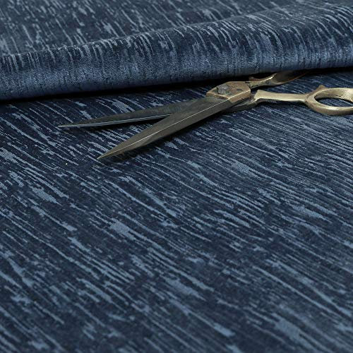 Redbrick Mill Fabrics Flammhemmender Qualitätsstoff mit weicher Struktur, blau, für Polster, Vorhänge und Möbel, Meterware, 135 cm Breite (pro Meter)