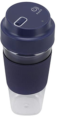 Electric Juicer Cup 300ML 1200mAh Battery USB Charging Handheld Electric Safety Juicer Cup for Office Home Travelling (Blue)