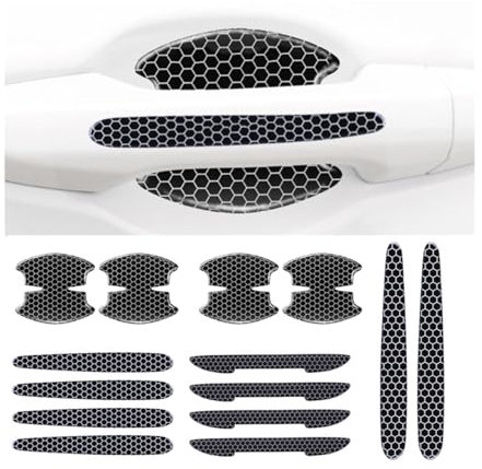 CGEAMDY 14 PCS Car Door Handle Protective Film, Universal Car Door Handles Protection, Door Handle Scratch Protection, Anti Scratch Paint Protection Films, Car Doors Handle Anti Scratch Covers