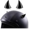 CGEAMDY 2 Piezas Decoración De Cuerno De Casco, Cuernos Casco Motocicleta Decoración con Ventosa, Bocinas Casco Moto Decoración Esquina Impermeable, Accesorios Conversión para Motocicleta(Negro)