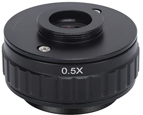 0,5X Adapter Objektiv 38mm C Mount Adapter Trinokular Stereo Mikroskop Rohr Digital Kamera Fokussierung für Mikroskope Legierung Optische Glas