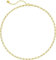 Jenosy 18K Vergoldete Damenhalskette - Kette mit Büroklammern, Gold, Handmade Choker, Hypoallergene Goldkette für Frauen