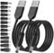 5V Universal Stromkabel Netzkabel USB zu DC Kabel, 13 Stecker (6,5*4,4 mm; 6,3*3,0 mm; 5,5*3,0 mm; 5,5*2,5 mm; 4,8*1,7 mm; 4,0*1,7 mm; 3,5*1,35 mm; 3,0*1,1 mm; 2,5*0,7 mm; Micro USB; Mini USB; Type-C)